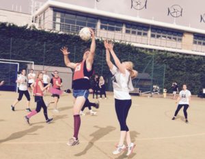 awesome fundraisers playing netball