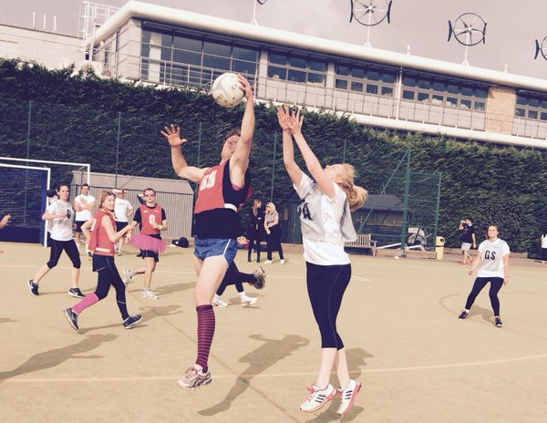 awesome fundraisers playing netball